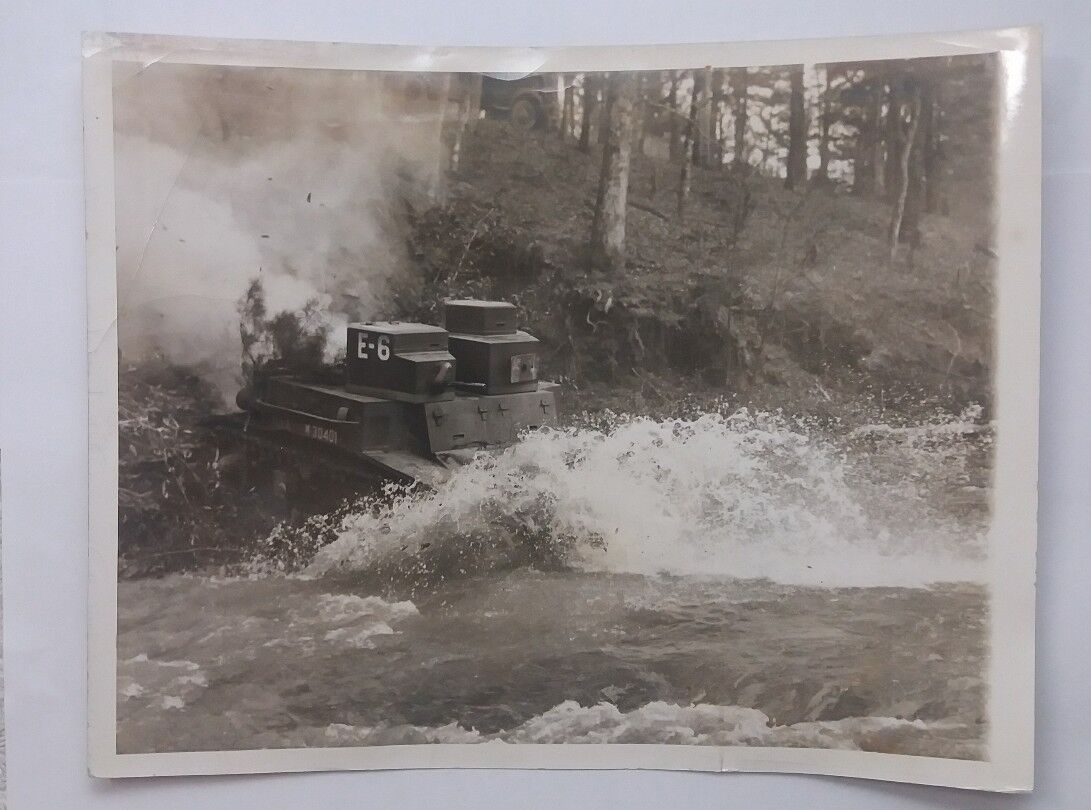 1941 AP Photo Iron Horse Crosses Creek Officers Refresher Course Ft. Benning GA.