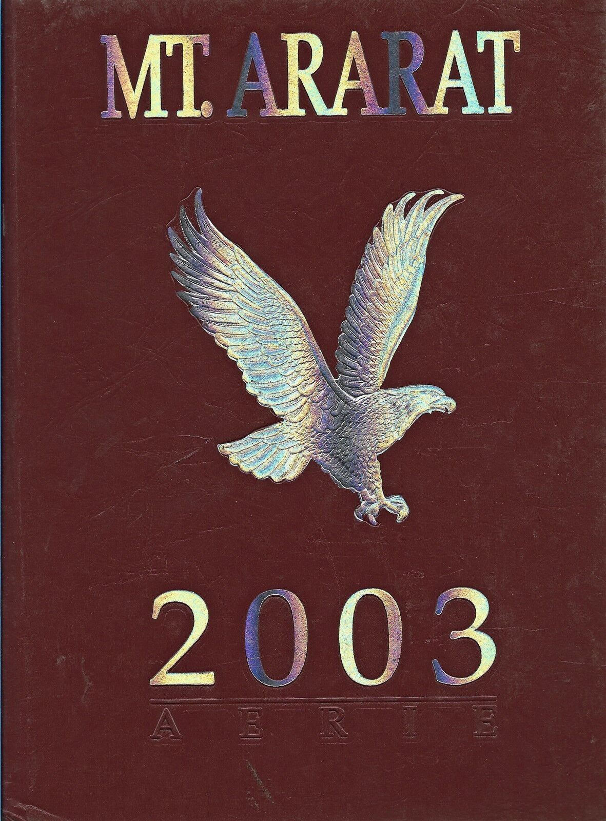 High School Yearbook Topsham Maine Mt Ararat High School Aerie 2003