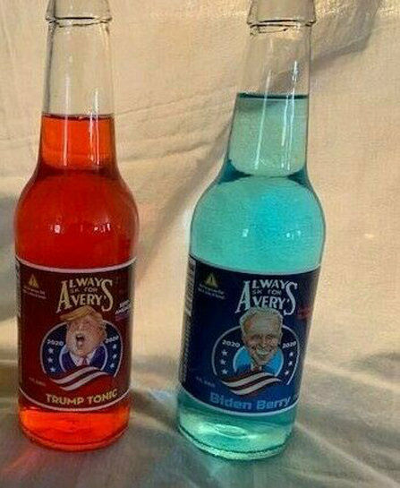 2020 Presidential Campaign Trump & Biden Soda  By Avery's Soda