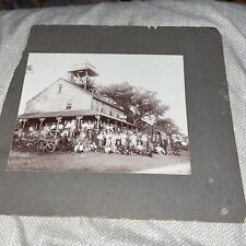 Antique Mounted Photo: Newbury MA Pine Grove Cottage on Bluffs Near Parker River picture