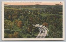 Mohawk Trail Massachusetts~Mohawk Trail Over Shelburne Summit~Vintage Postcard picture
