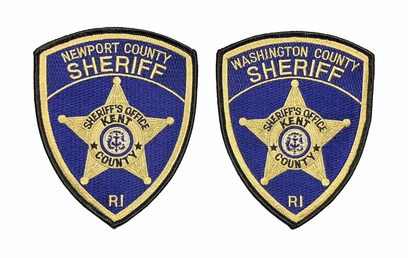 Washington and Newport County Rhode Island RI Sheriff Patches Lot