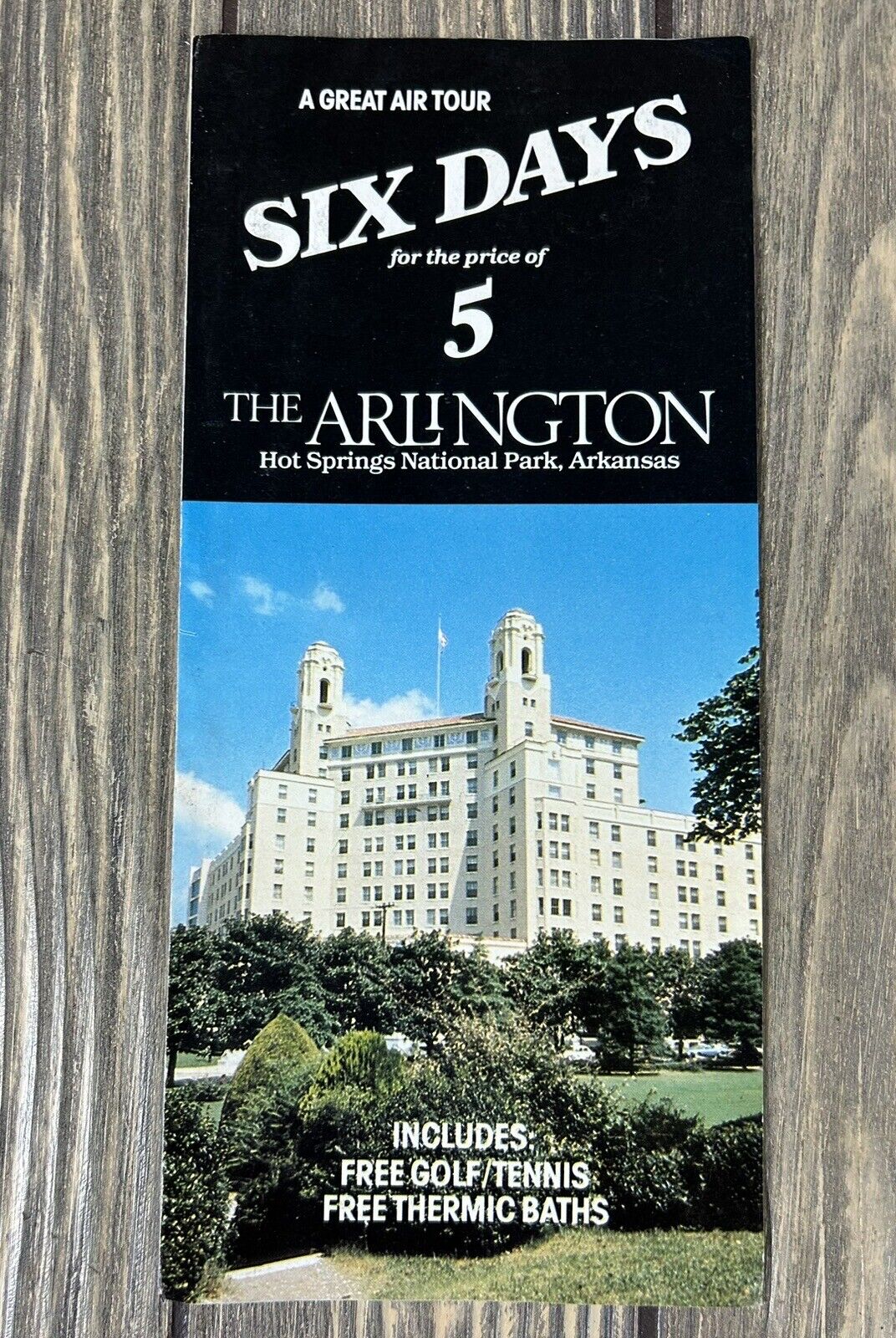 Vintage The Arlington Hot Springs National Park Arkansas Advertisement 