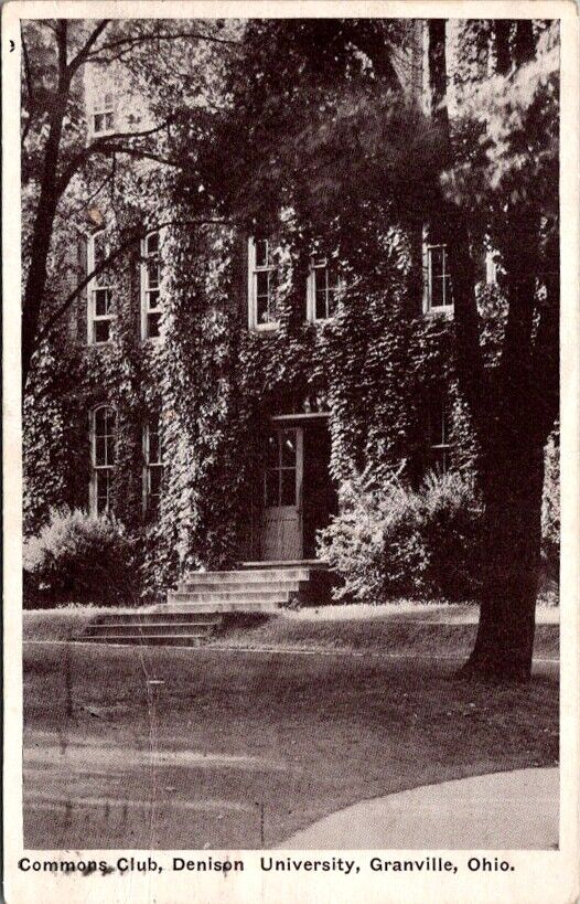 Vintage Postcard Commons Club Denison University Granville Ohio OH 1926     W241