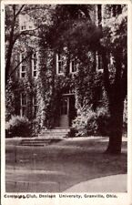 Vintage Postcard Commons Club Denison University Granville Ohio OH 1926     W241 picture