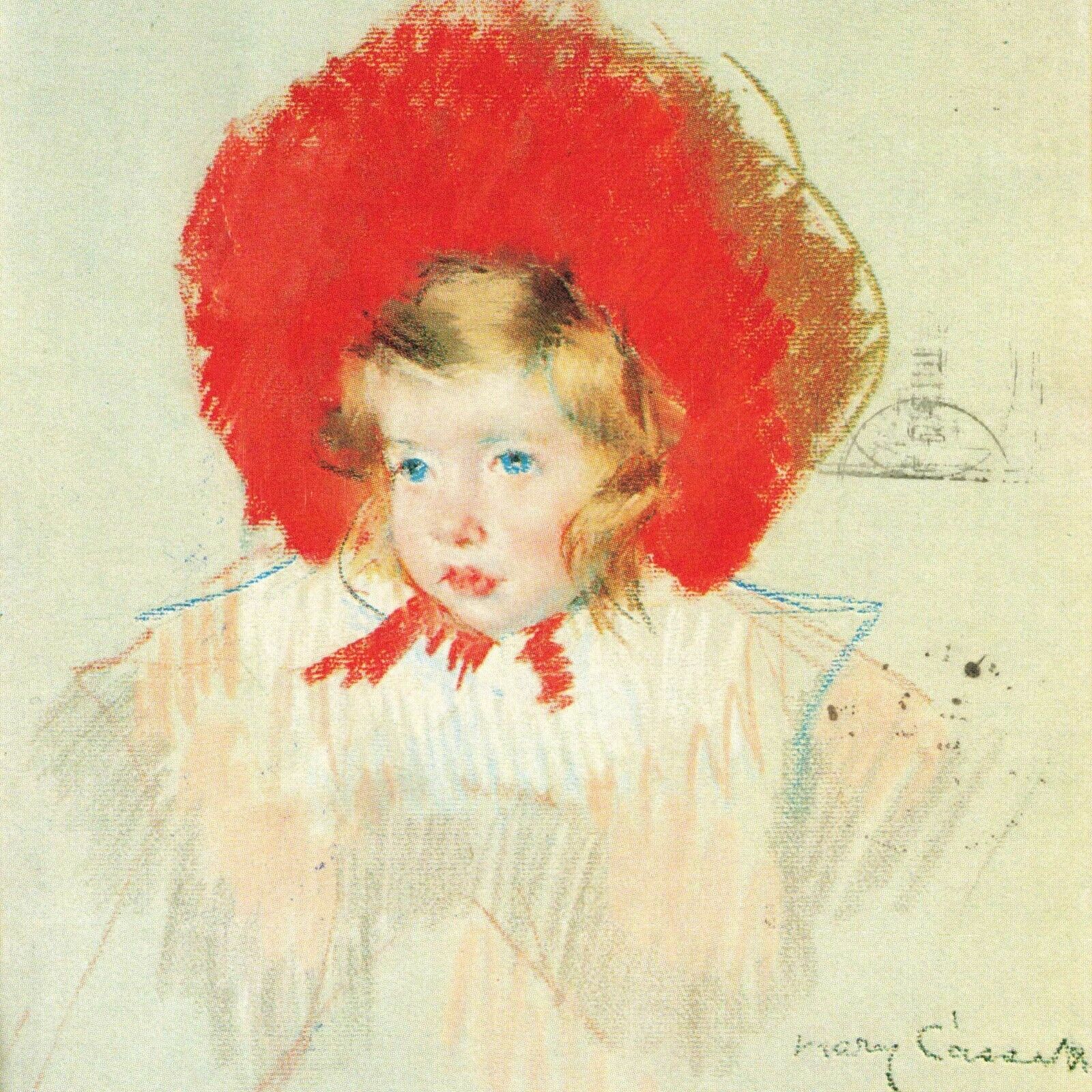 Mary Cassatt Child with Red Hat Williamstown Massachusetts MA 1972 Art Postcard