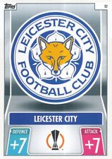 082 LEICESTER CITY.FC - BADGE ECUSSON - ENGLAND CARD TOPPS EUROPA LEAGUE 2022 picture