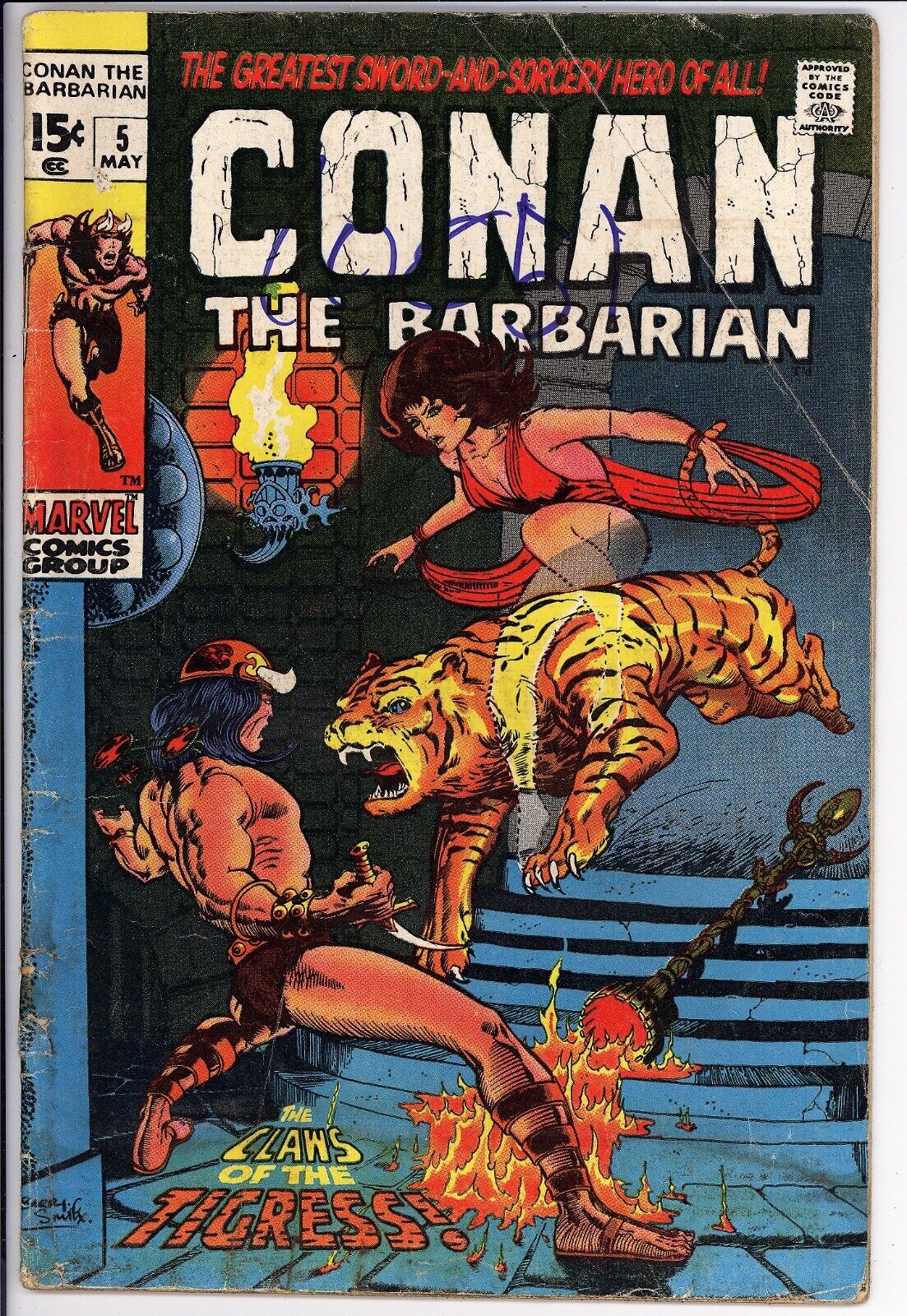 Conan The Barbarian #5 PR/FA Marvel (1971) - Barry Windsor-Smith, Roy Thomas 