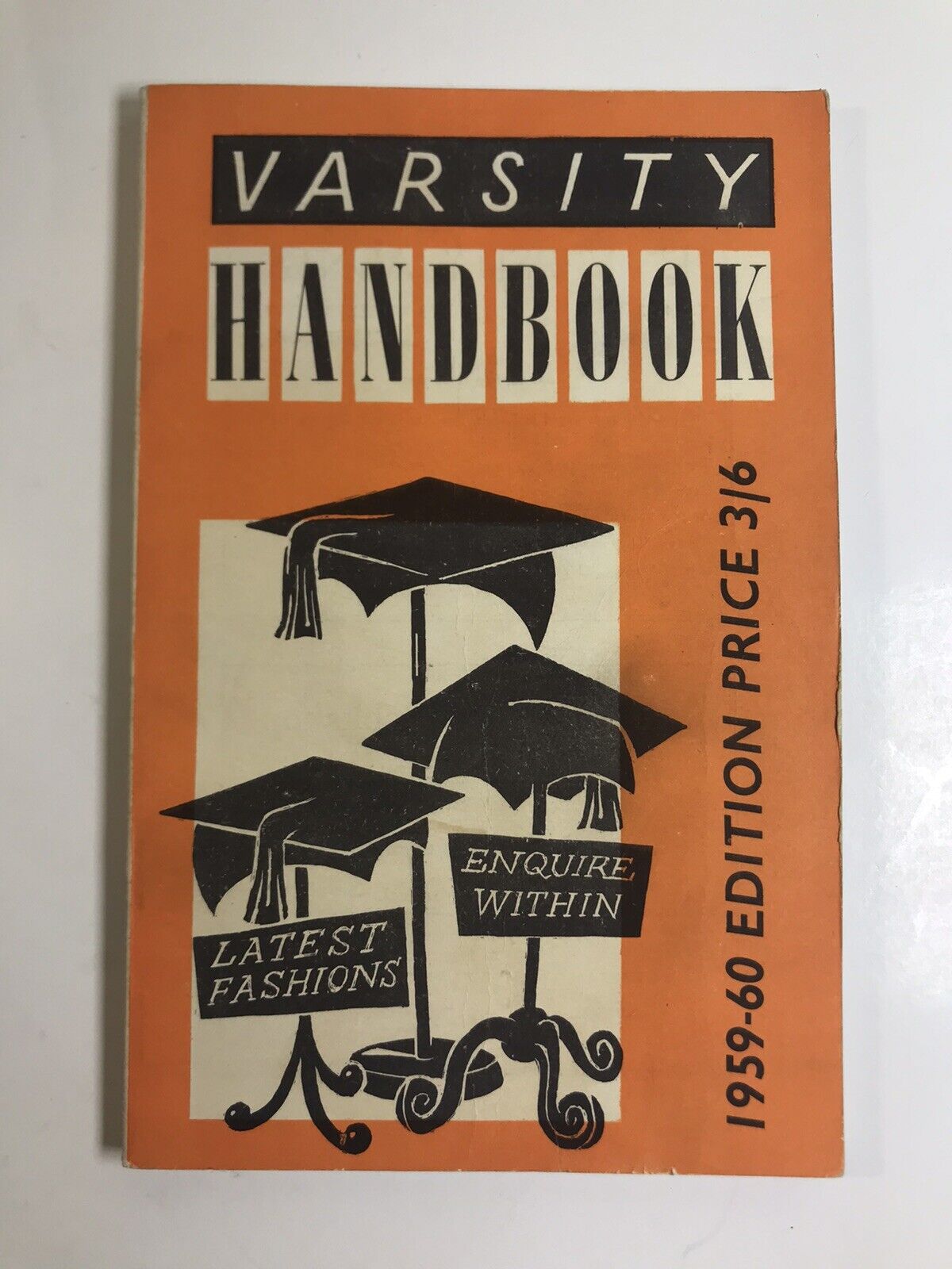 Vintage Cambridge University Varsity Handbook w/ Grounds Map 1959-60