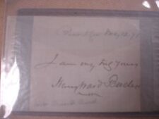 Henry Ward Beecher Signature - 1871 - Bible picture
