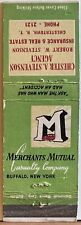 Chester A Stevenson Agency Chestertown NY New York Vintage Matchbook Cover picture