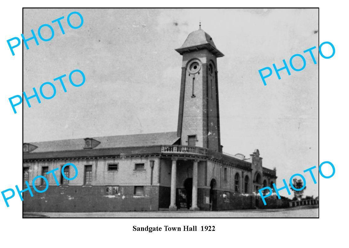 OLD 6 x 4 PHOTO SANDGATE BRISBANE SANDGATE TOAN HALL c1922