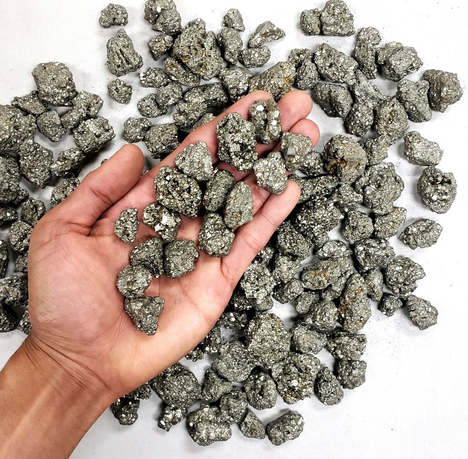 Pyrite Crystal Stone Small Chips Bulk Wholesale Pyrite Pocado from Peru