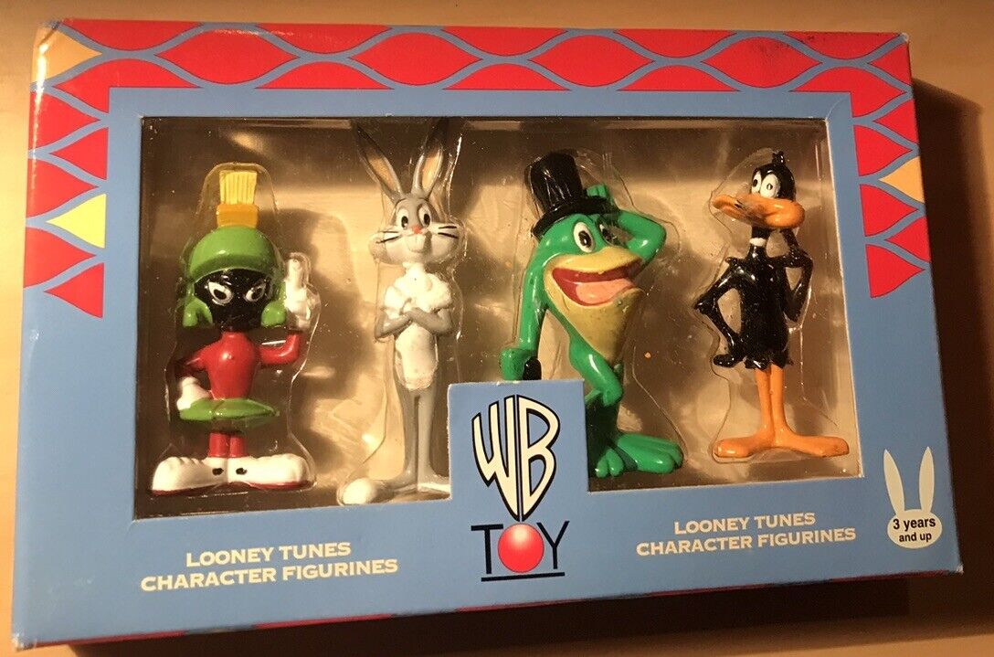 Looney Tunes Figurines, Daffy,JFrog, Bugs Bunny, Marvin, Warner Bros. exclusive