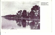 Postcard Minnesota Shoreham Toboggan Slide Lake Melissa posted 1908 picture