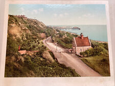 Victorian Large Cabinet Card Colour Photo Lower Sandgate Rd, Folkestone picture
