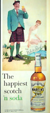 Martins Scotch Whiskey & White Rock Soda 1960 Vintage Print Ad picture