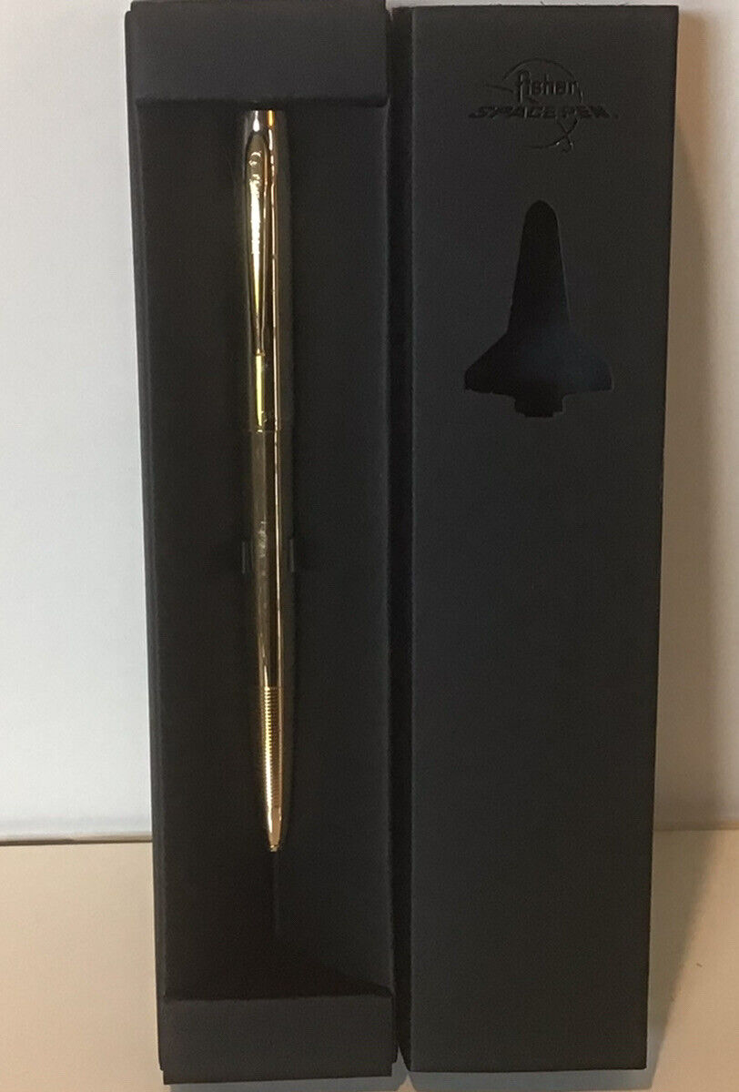Fisher Space Pen - Cap-O-Matic Ballpoint Pen - #M4G Lacquered Brass NEW in box