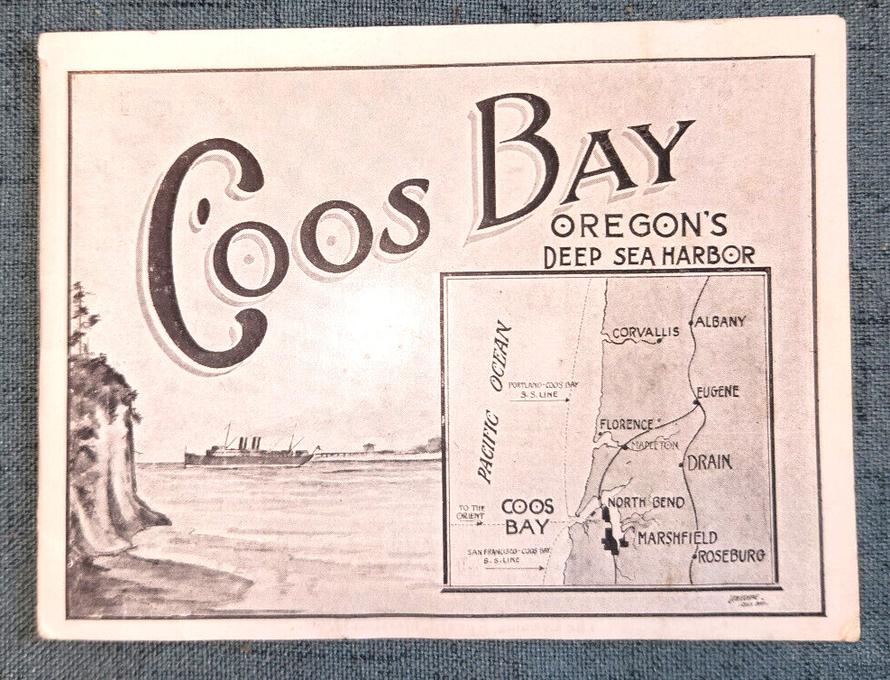 1915 Advertsing Booklet Of Marshfield Coos Bay OR Southern Pacific Railroad