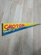 Vintage pennant Groton Connecticut submarine capital of the world from the 70s picture