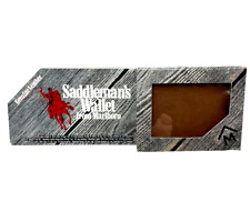 Vintage Marlboro Saddleman's Brown Genuine Leather Wallet Billfold NOS 1985 picture