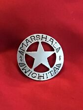 MARSHAL WICHITA 1987 Franklin Mint Sterling Silver Badge picture