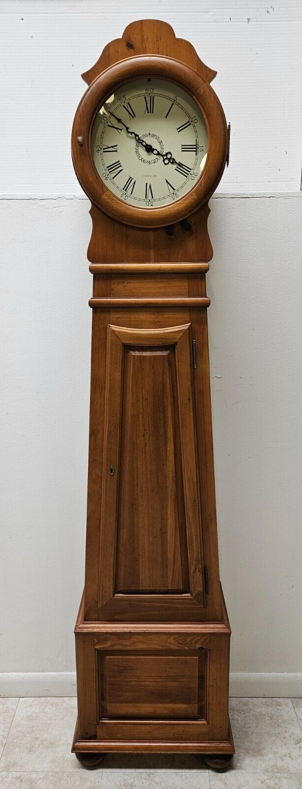 Ethan Allen Scandinavian Pine Tall Case Floor Grandfathers Clock for ...