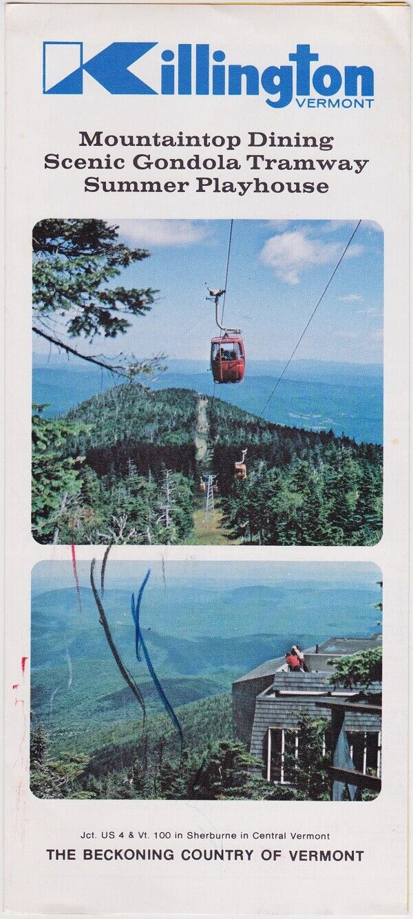 1975 Killington Summer Resort Vermont Brochure