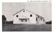 Postcard RI Coventry Rhode Island St Johns & Paul Church Vintage PC e9686 picture