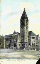 Carnegie Library Allegheny PA 1900's 1910 Wheelock Co. Made In Germany Postcard picture