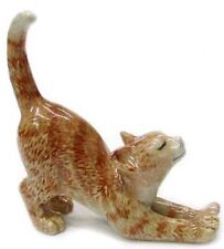 ➸ NORTHERN ROSE Miniature Figurine Orange Tabby Cat picture