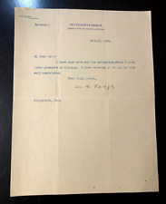 1904 Henry Cabot Lodge of Massachusetts Signed Autographed Letter picture