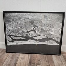 Large Vintage Aerial Photograph Print Newport Beach California 31