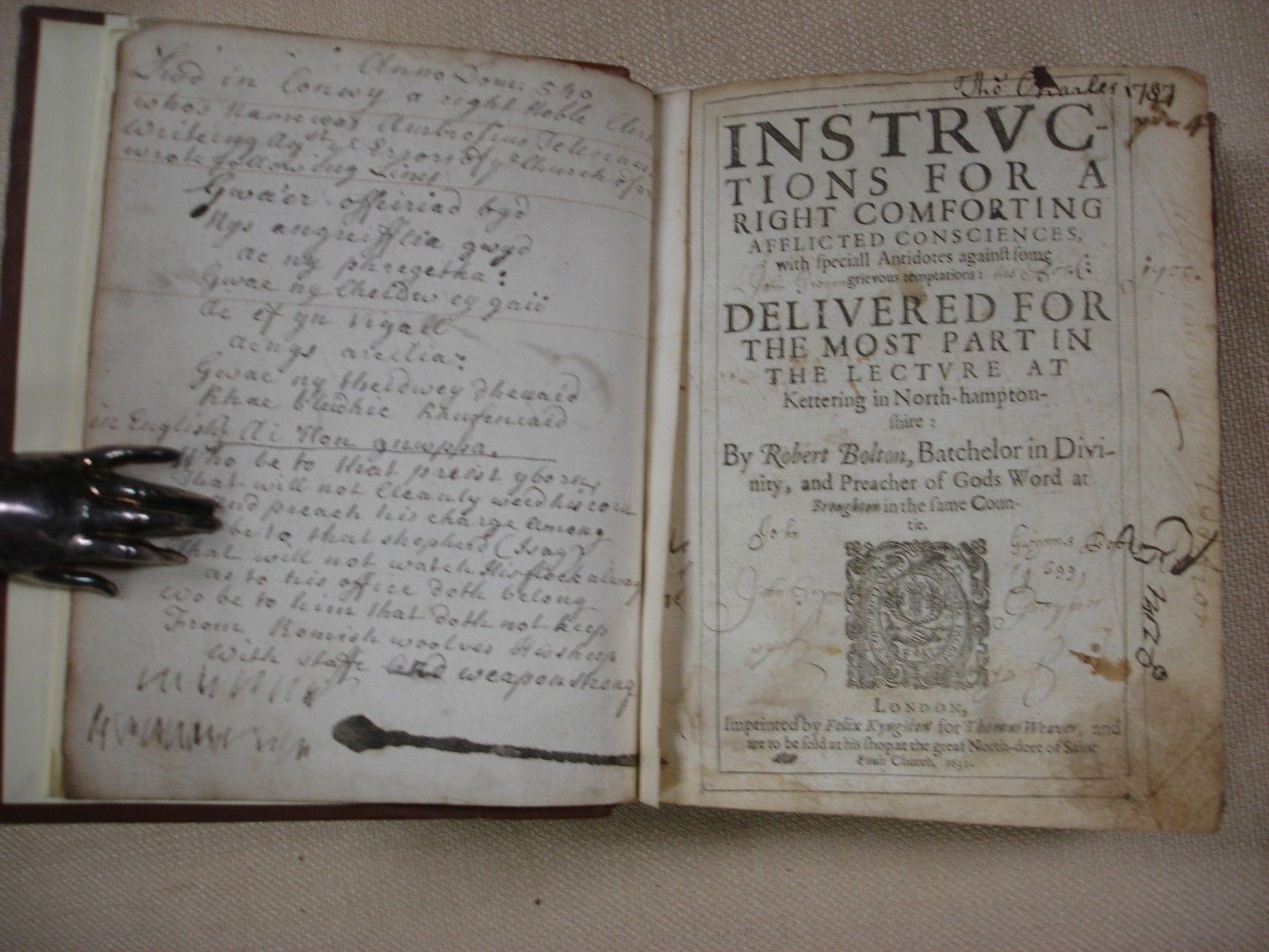 Instructions for a Right Comforting Afflicted Consciences by Robert Bolton 1631