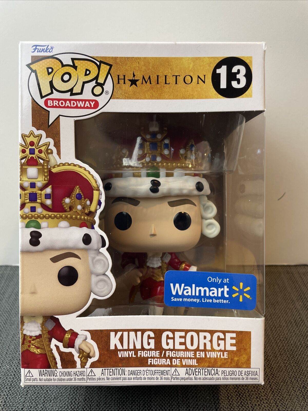 Funko Pop Broadway - Hamilton - King George - #13 New 2022 - Walmart Exclusive