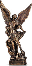 12.4 Inch St. Michael Statue, San Miguel Arcangel Statue, Archangel Michael Stat picture