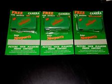 Lot of 3 Newport Cigarettes Camera Vintage 1988 Promo NOS NIP Sealed, Unopened picture