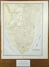 Vintage 1901 CHARLESTON SOUTH CAROLINA SC Map 11