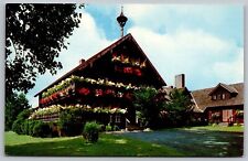 Trapp Family Lodge Stowe Vermont Flower Garden Floral Vines Historic Postcard picture