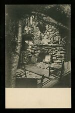 Fireplace postcard Vermont VT Rutland Long Trail Lodge Green Mountain Club picture