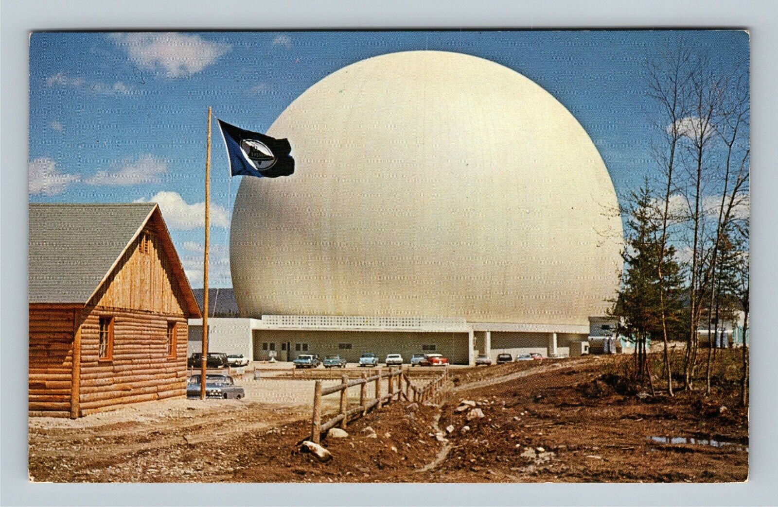 Andover ME, Bell System's Earth Station, Maine Chrome Postcard