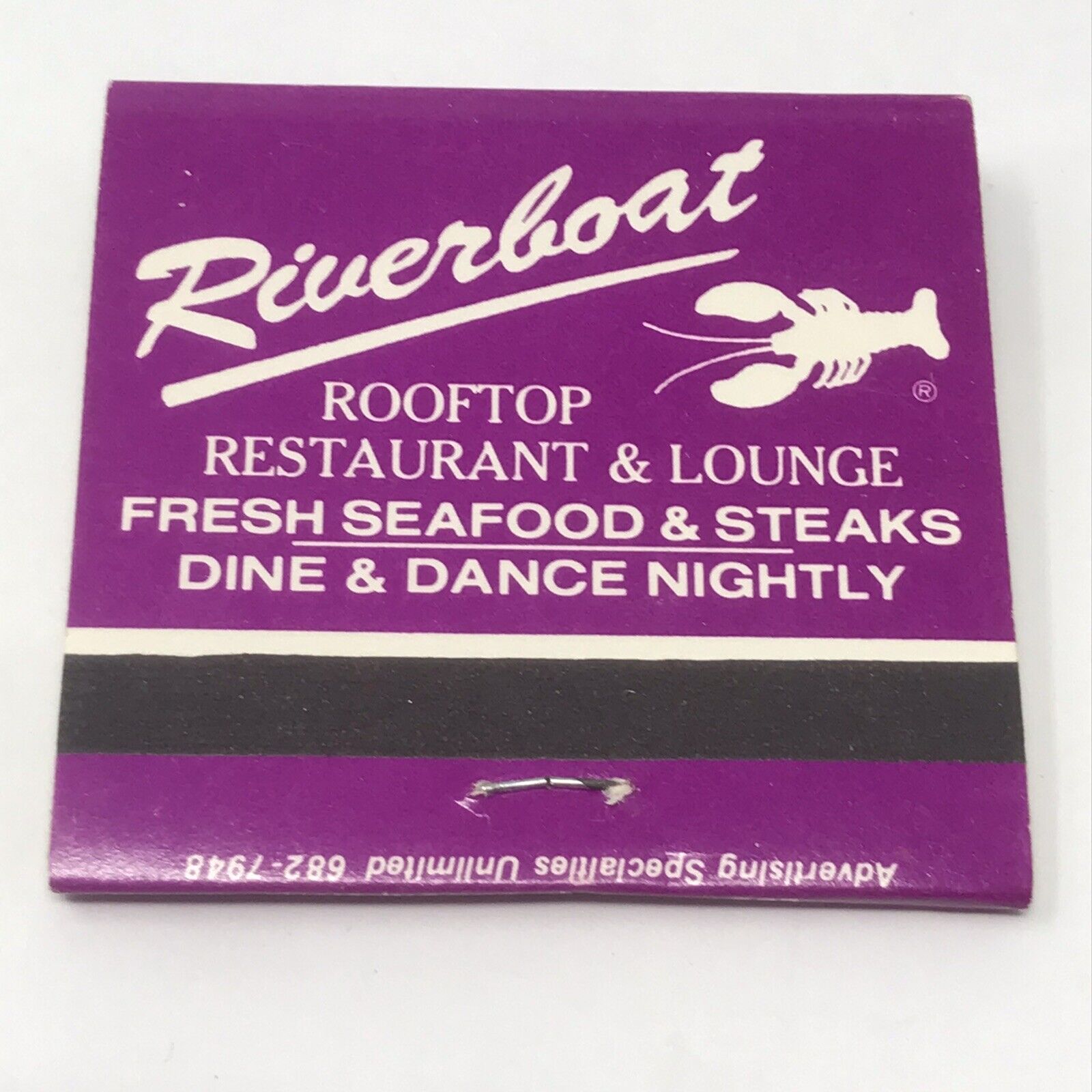 Vintage Matchbook Riverboat New Westminster British Columbia Rosie O Grady’s