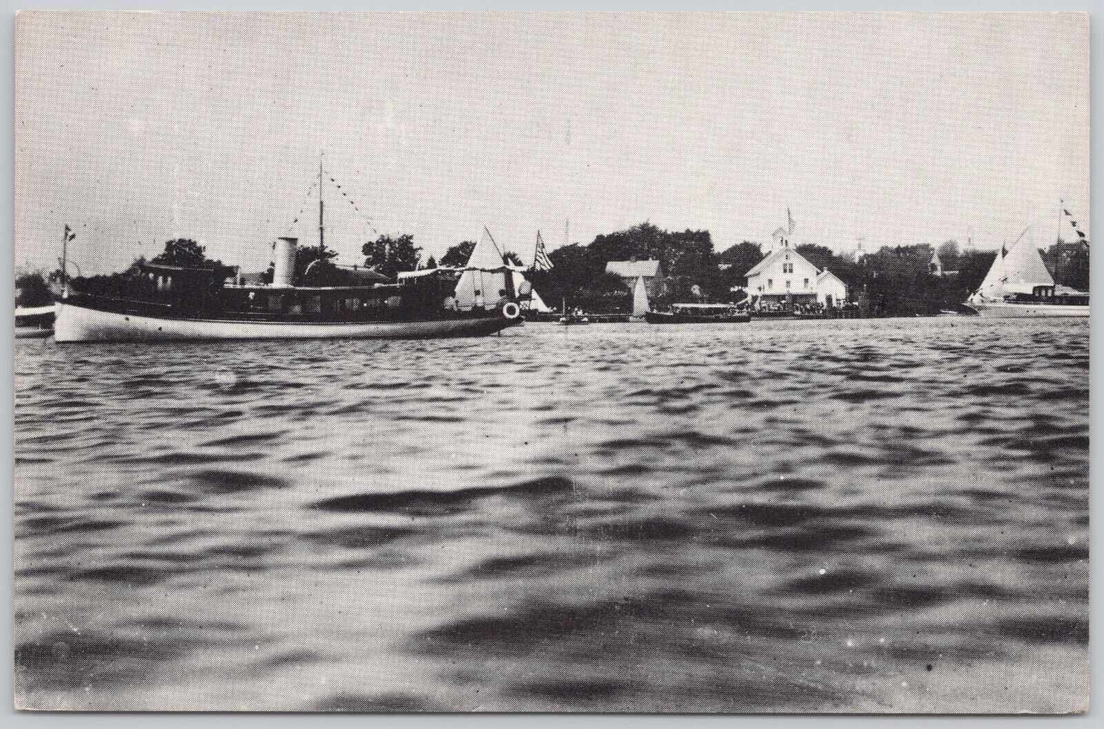 Essex Connecticut Vintage Postcard Steamboat Dock