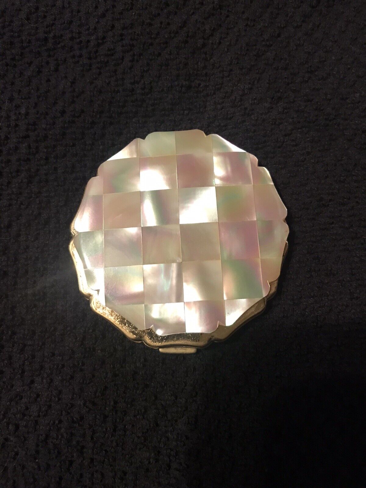 Vintage Stratton Compact Mother of Pearl England