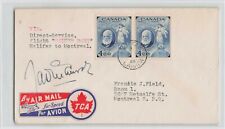 Canada 1948 J.A.D. McCurdy Signed TCA Silver Dart Flight Cover Halifax Montreal picture