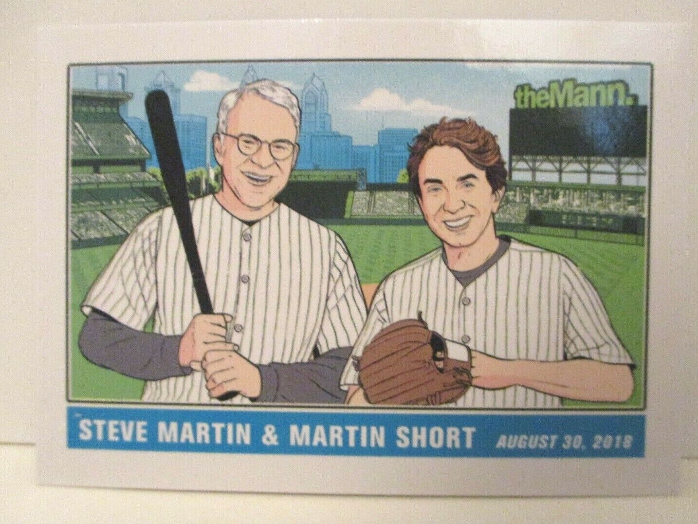 STEVE MARTIN MARTIN SHORT 2018 TOUR MANN MUSIC CENTER PHILADELPHIA TRADING CARD