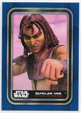 Quinlan Vos - 31/50 BLUE PARALLEL - 2023 Topps Star Wars Flagship #84 Serial /50 picture