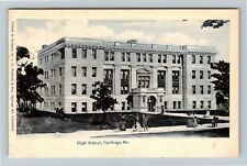 Carthage MO-Missouri, High School Building, Pub. C.E. Wheelock Vintage Postcard picture
