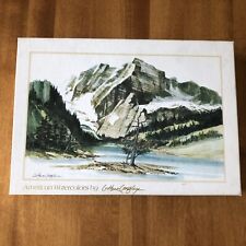 VINTAGE NEW Montag Luther Longley American Watercolors Stationery Set In Box '80 picture