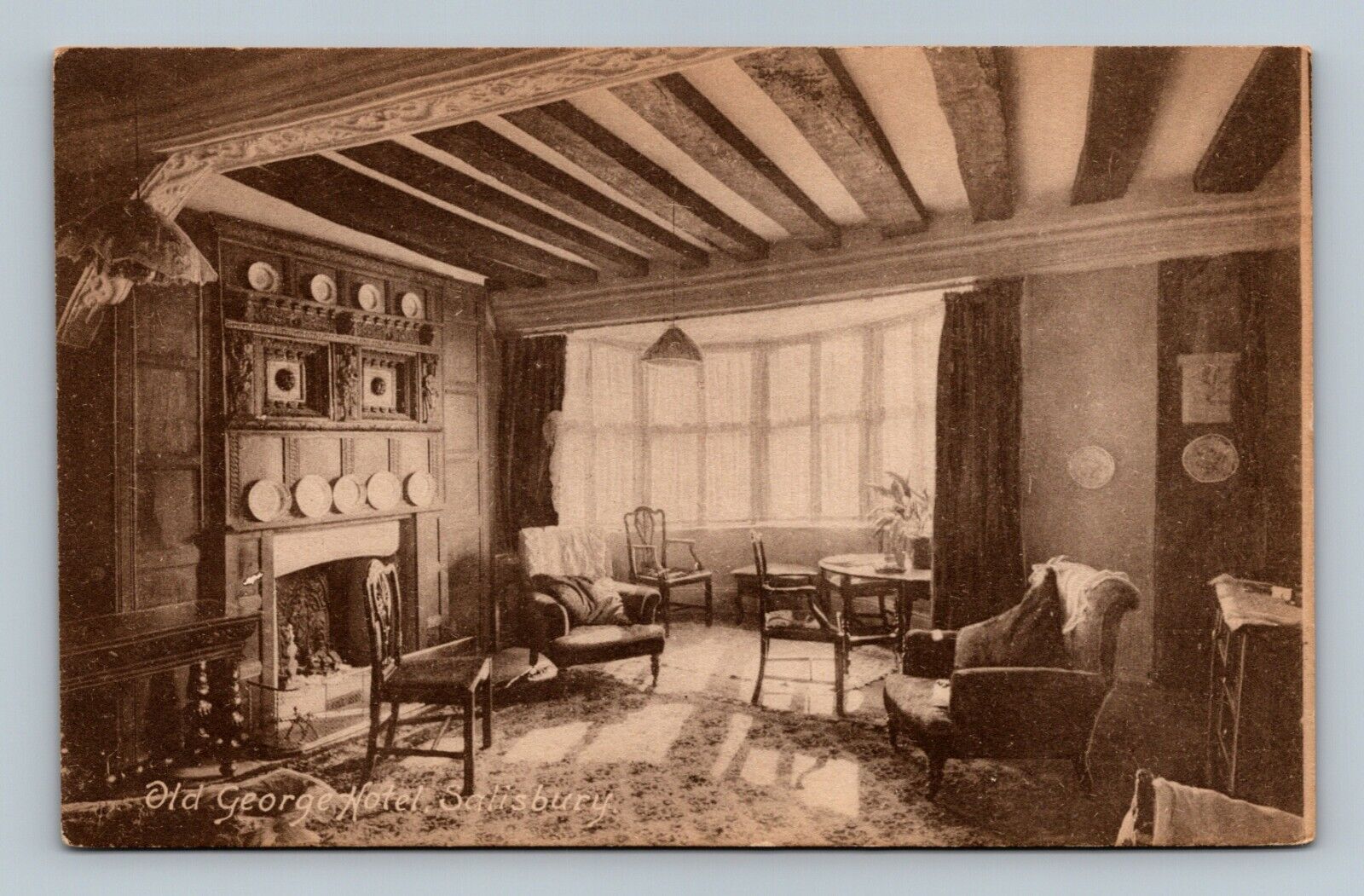Old George Hotel Salisbury Postcard